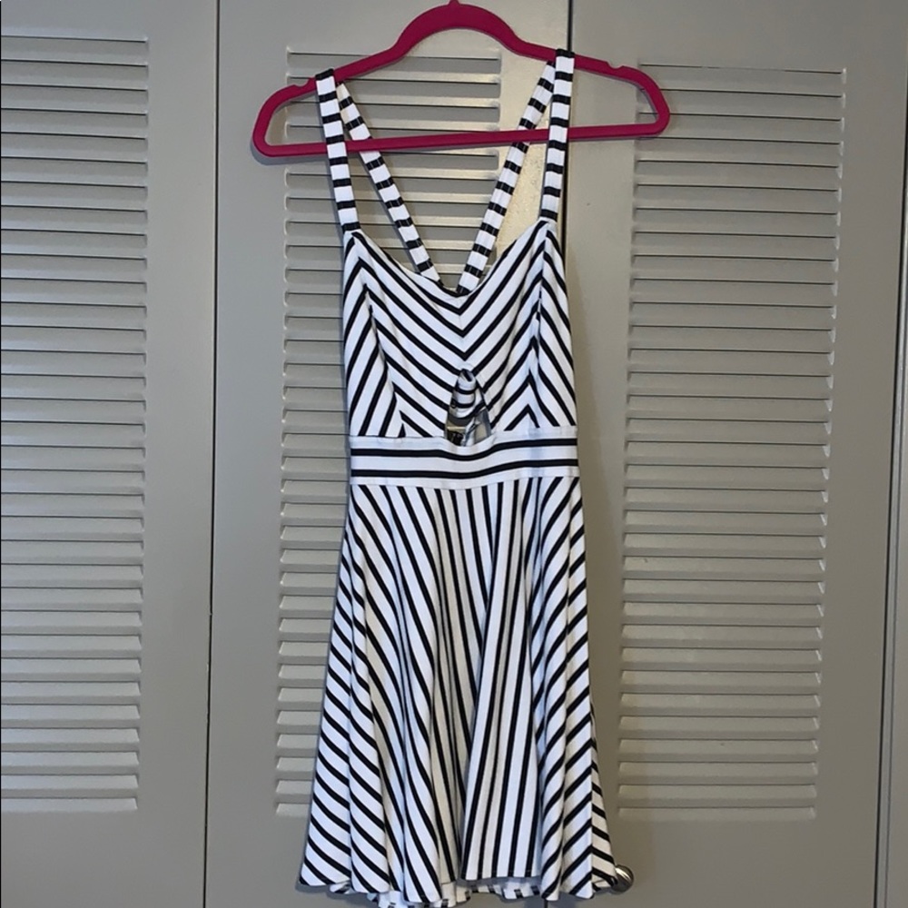 Striped skater dress